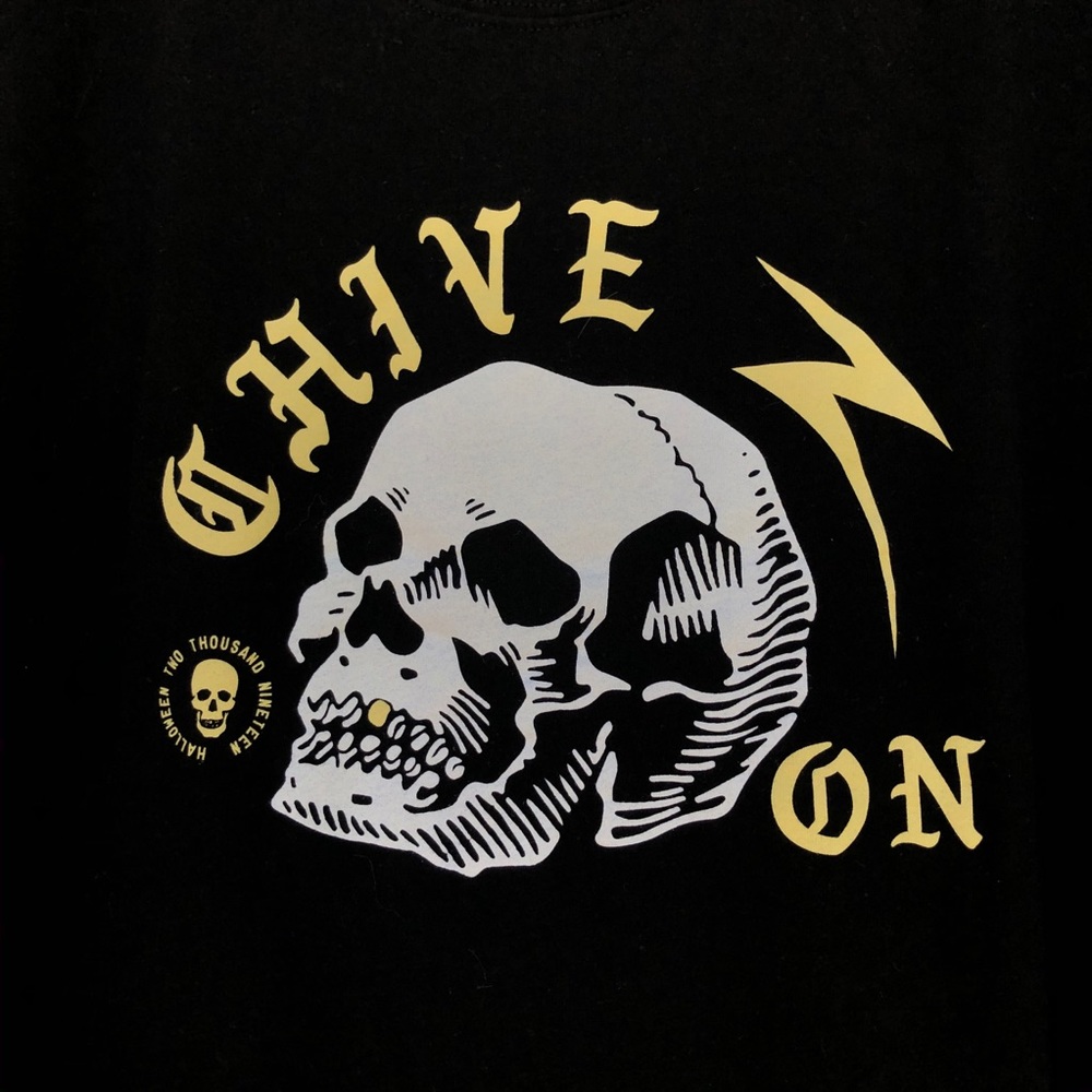 The Chive Black "Chive On" Long Sleeve Graphic Tee
